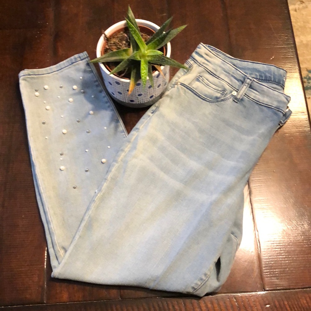 Style & Co Embellished Leg Jeans